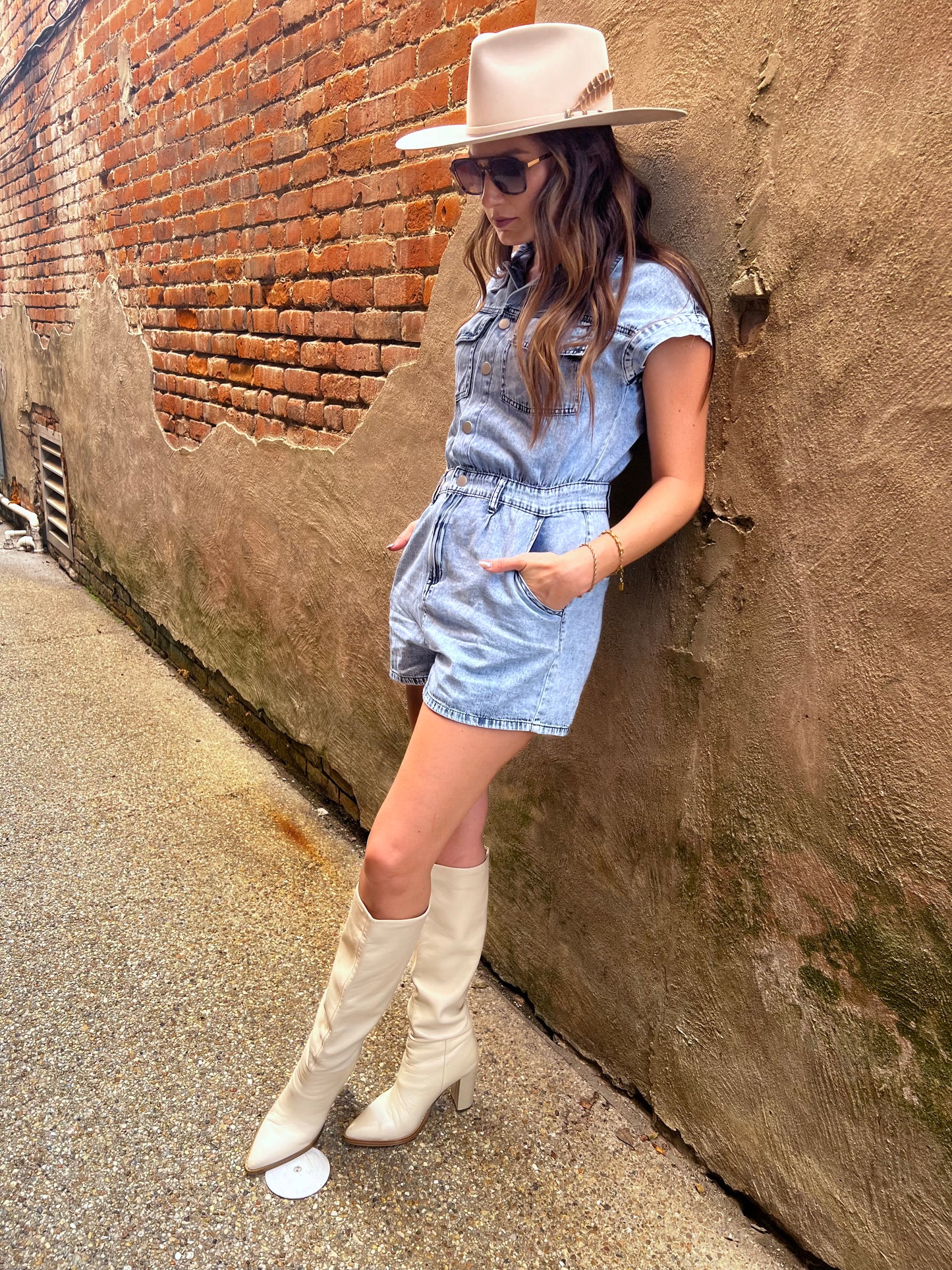 The Morgan Denim Romper