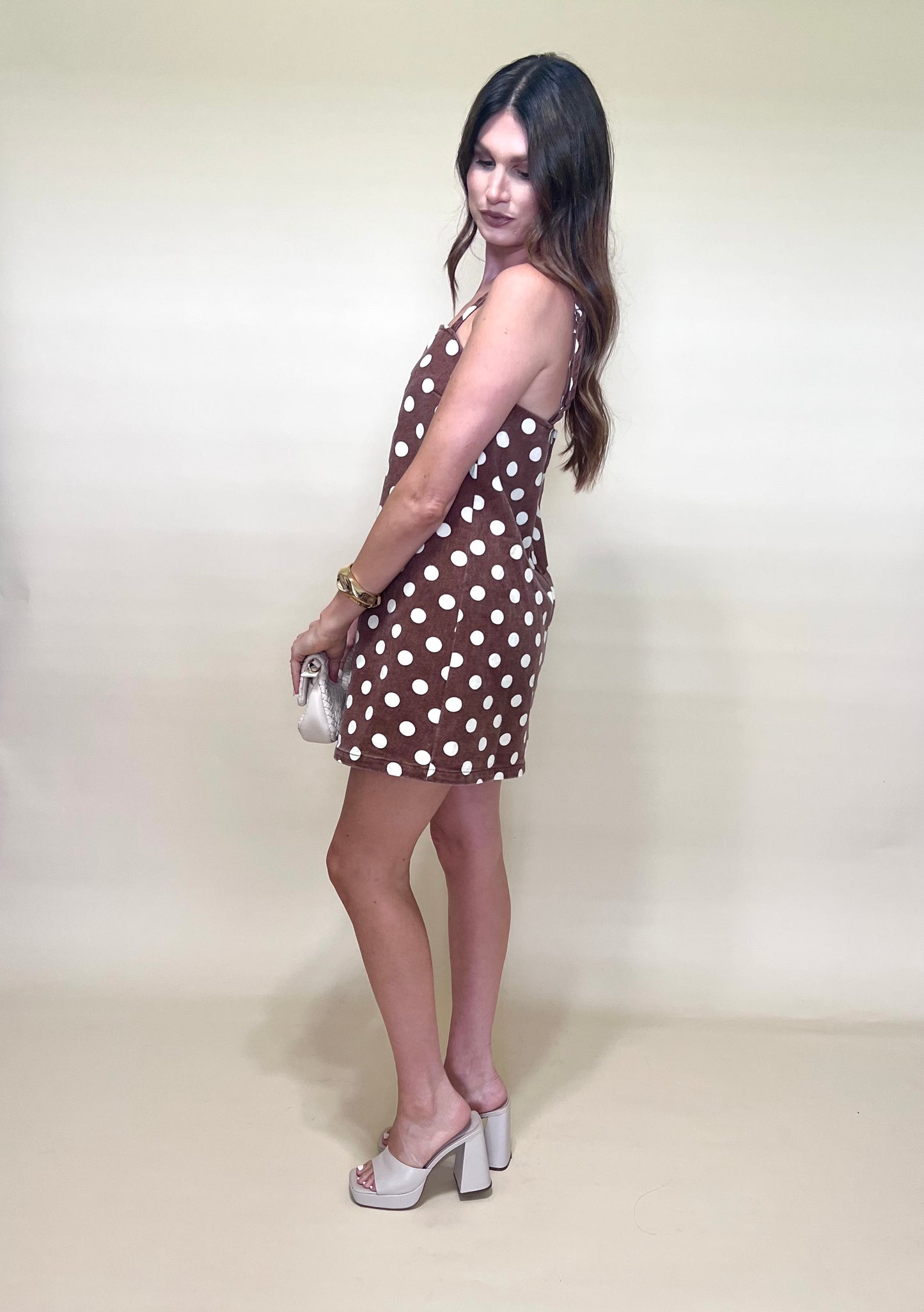 The Vivian Polka Dot Mini Dress