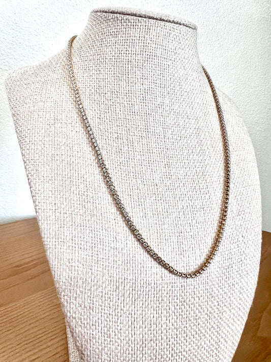 Mila Rhinestone Gold Necklace