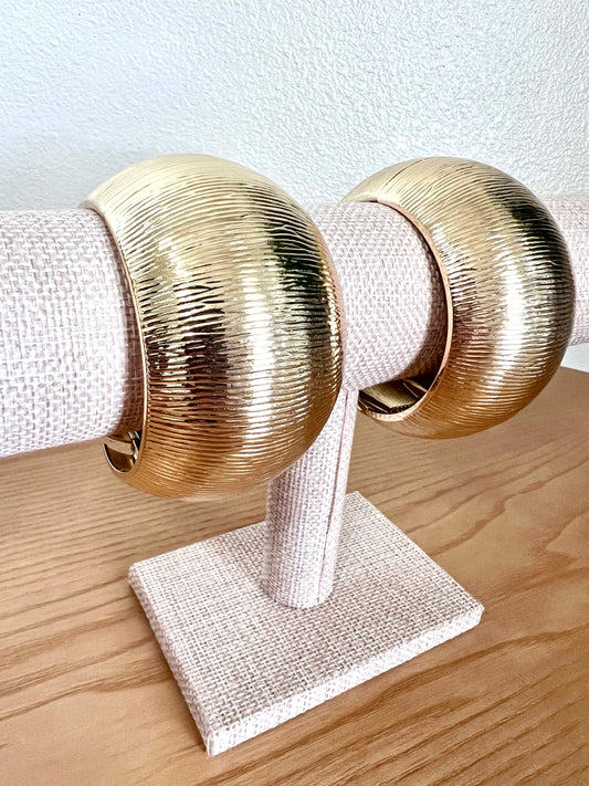 Marvel Chunky Gold Cuff Bracelet