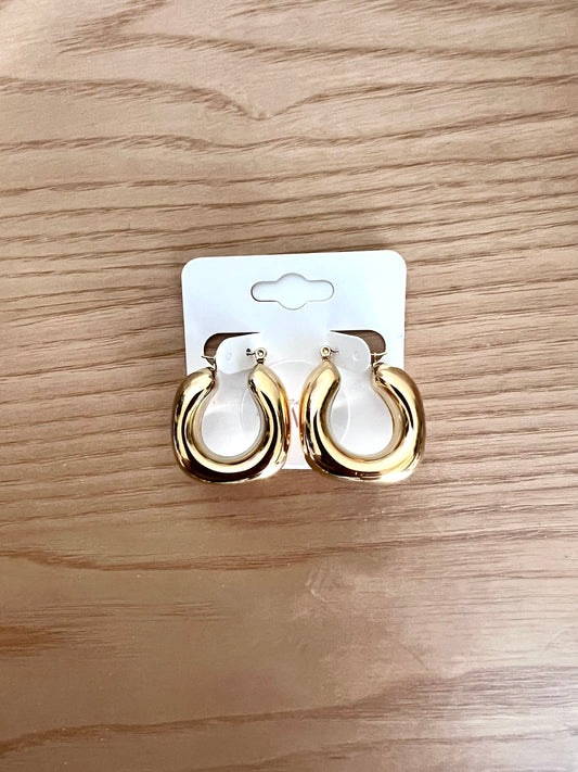 Karina Gold Chunky Hoop Earrings