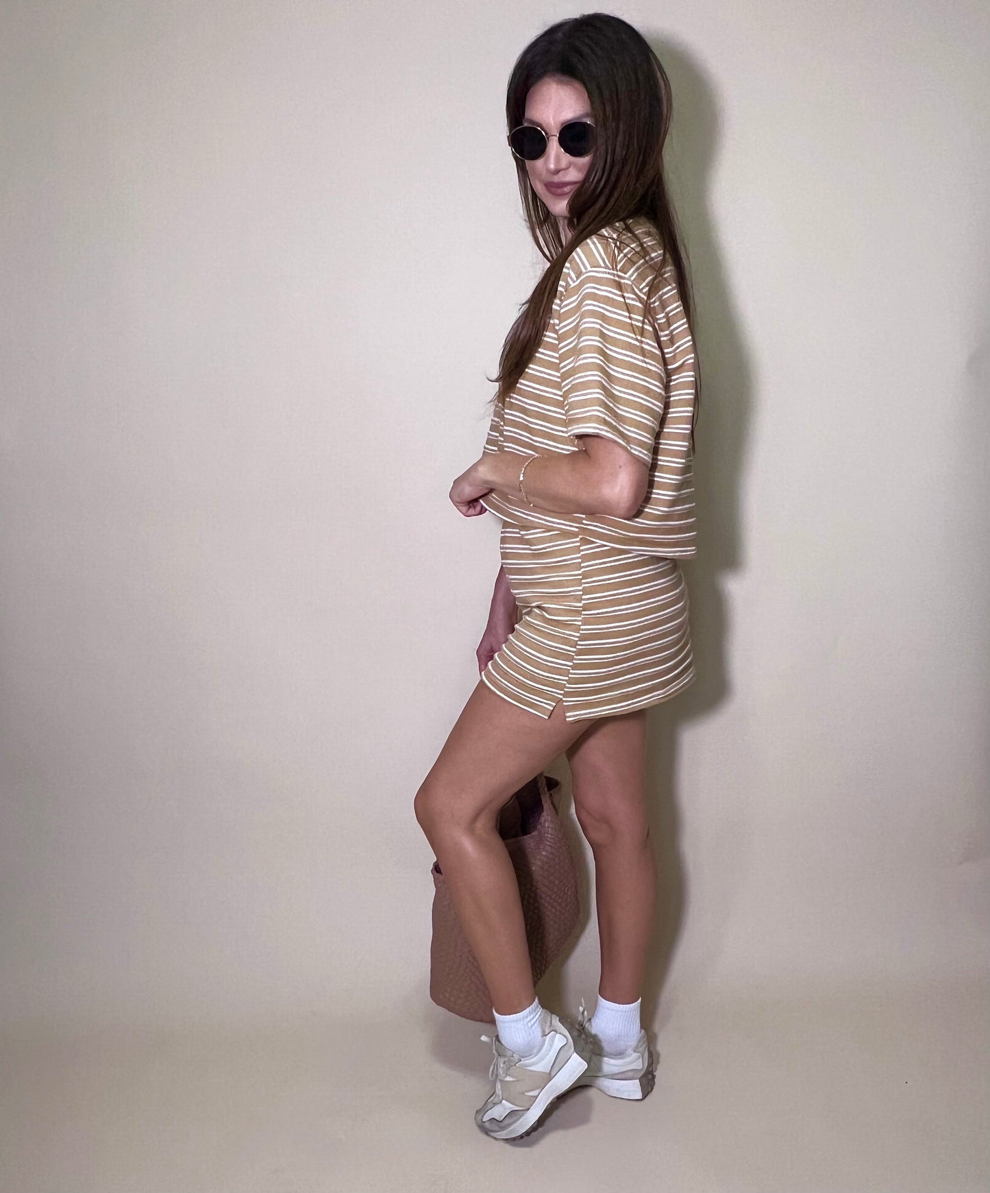 Sierra Striped Boxy Lounge Top