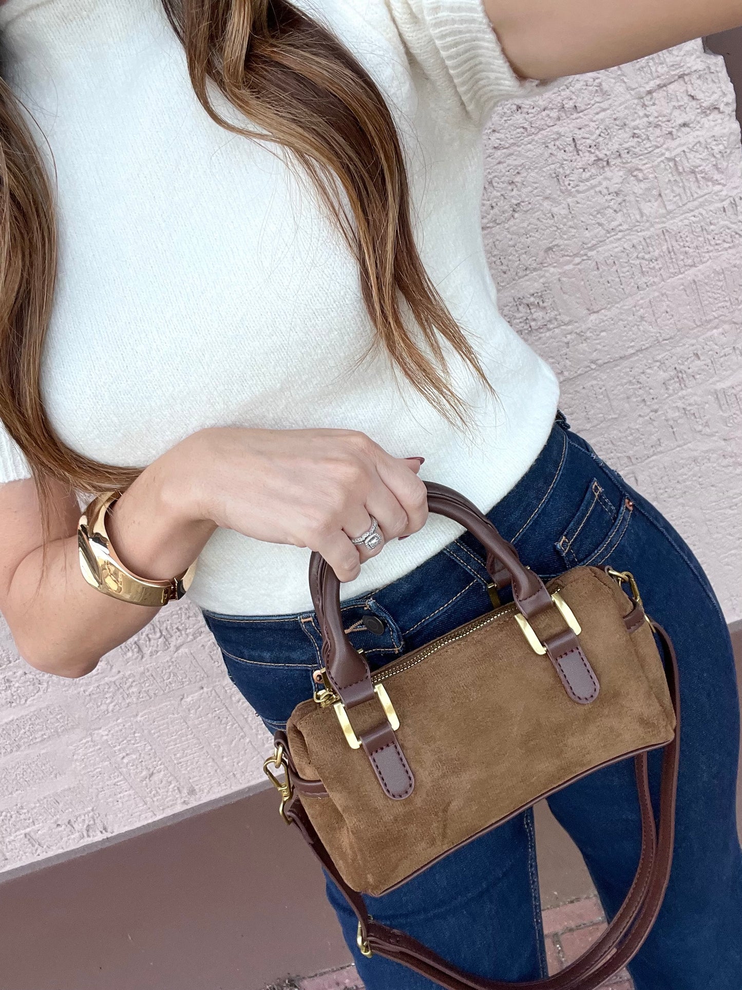 The Suede Teddy Handbag